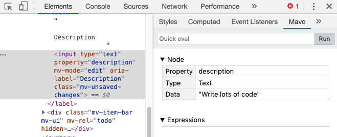 Mavo Inspector Location